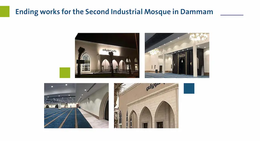 Contracting for the completion and finishing works of the Second Industrial Mosque in Dammam, Secure Construction Company, general contracting