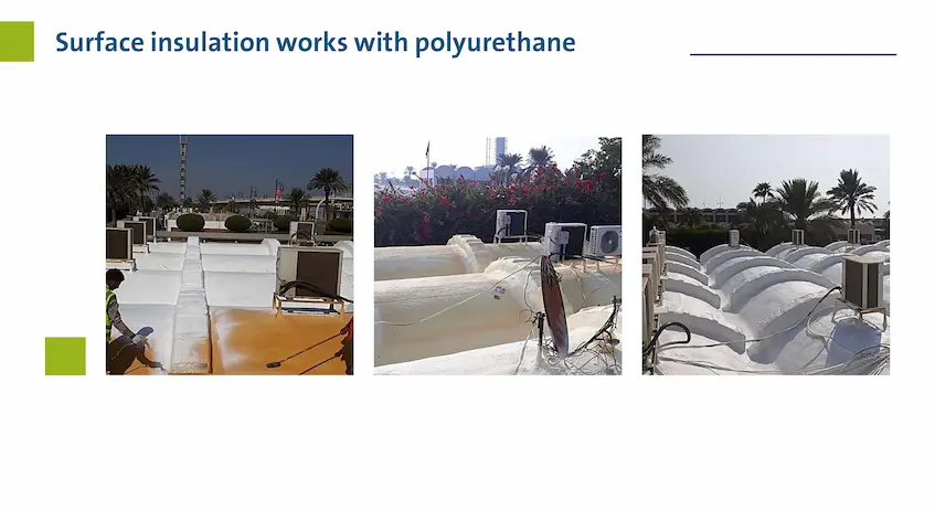 Contracting for roof insulation works with polyurethane, Secure Construction Company, general contracting