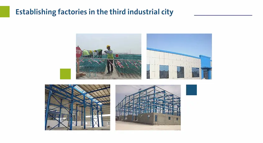 Contracting to establish factories in the third industrial city